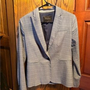 Banana Republic Blue Windowpane Blazer